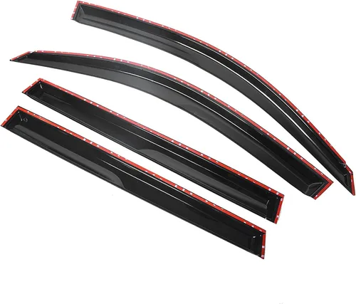 Vista 5 de munirater Deflector Protector de Lluvia de Rejilla de Ventana Lateral de Reemplazo para Toyota Rav4 2006-2012