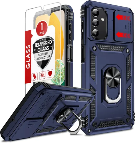 Vista 189 de LeYi Funda para Moto G Stylus 2022 4G (no compatible con 5G), funda para Moto G Stylus con 2 protectores de pantalla, funda protectora de grado Oro