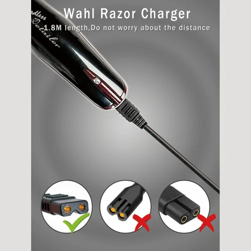 Vista 5 de Cargador de 2V de reemplazo para afeitadora modeladora Wahl 8061, 8163, 8786-1001, 7367, 7029, 7060, 7035, 7339, 4000, 7063-017, 7065-017, WAKH4