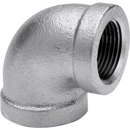 Vista 3 de Anvil 8700124053, accesorio de tubería de hierro maleable, codo de 90 grados, hembra NPT de 1/4", acabado galvanizado