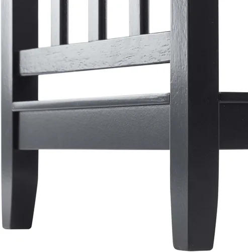 Vista 8 de DUHOME Mesa auxiliar de granja, mesa auxiliar de madera con estante de almacenamiento, mesita de noche, mesa cuadrada para sofá para sala de estar