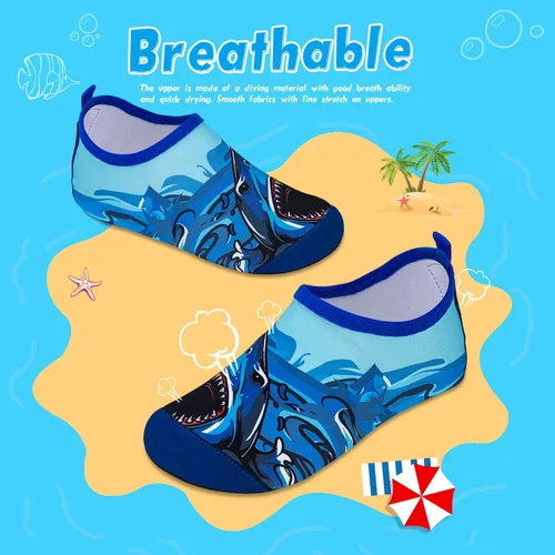 Vista 2 de Zapatos acuáticos, antideslizantes, de secado rápido, para playa, natación, caminata, para niños pequeños