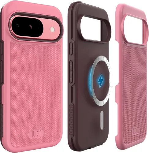 Vista 9 de TUDIA MergeGrip [Compatible con Magsafe] Funda para Google Pixel 7a 2023, [Probada contra caídas de grado militar] Borde elevado para protección