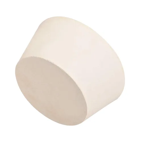 Vista 8 de uxcell Tapón de goma sólida en forma cónica blanca para el tapón de tubo de laboratorio tamaño 11
