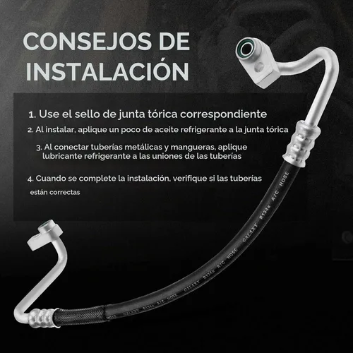 Vista 6 de A-Premium - Conjunto de manguera de línea de descarga A/C compatible con Ford