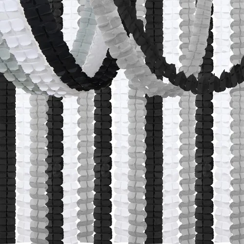 Vista 8 de Guirnalda de serpentinas para decoración de fiesta, color negro, blanco y rojo, pancarta colgante de trébol de cuatro hojas de graduación de 157