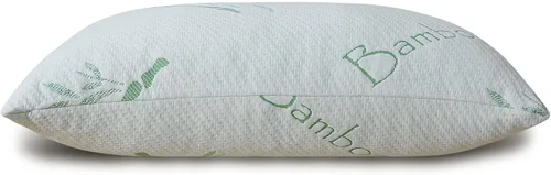 Vista 3 de Juego de 1 almohada de espuma viscoelástica triturada, almohada de espuma viscoelástica transpirable con cremallera para dormir, 1 paquete, almohada