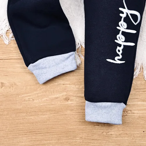Vista 8 de CETEPY Ropa de bebé niño pequeño sudadera patchwork otoño invierno camisa de manga larga pantalones conjuntos de ropa 3-24 meses