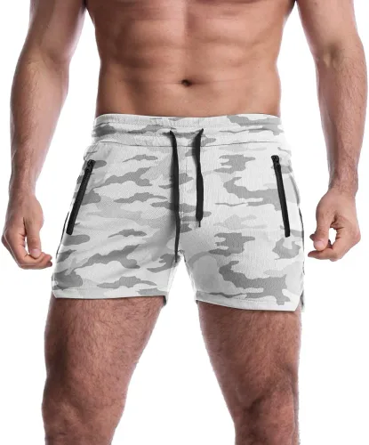 Vista 2 de EVERWORTH Pantalones cortos de entrenamiento con entrepierna de 3 pulgadas para hombre, de secado rápido, pantalones cortos ligeros para hombre