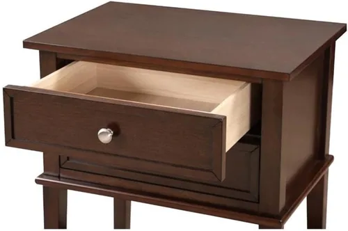 Vista 4 de Glory Furniture Mesita de noche Newton con 2 cajones en capuchino