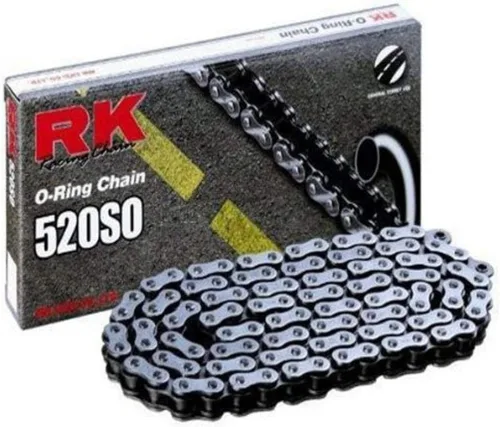 Vista 3 de [Usado] RK Racing Chain GB520SO-94 Cadena de anillo tórico de oro de 94 eslabones con enlace de conexión