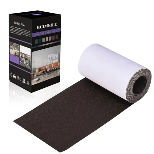 Vista 30 de Cinta de parche de reparación de cuero de 4 x 60 pulgadas, cinta autoadhesiva fuerte para muebles, sofás, sillones, asientos de automóvil, armarios