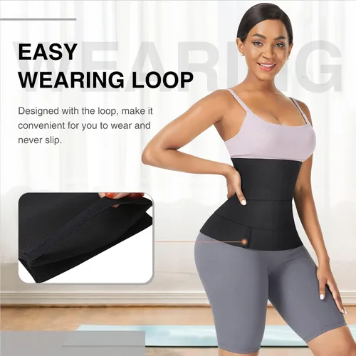 Vista 3 de FeelinGirl Waist Trainer Wrap for Women Tummy Control Waist Shaper with Loop
