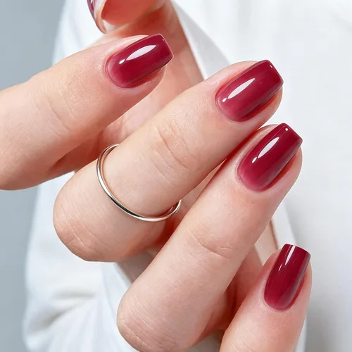 Vista 96 de Modelones Uñas postizas cuadradas cortas, color blanco y rosa, 32