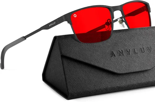 Vista 16 de ANYLUV Blue Light Glasses for Men/Women, Lightweight Blue Light Blocking Glasses, Anti-Eye Strain Computer Glasses for Gaming