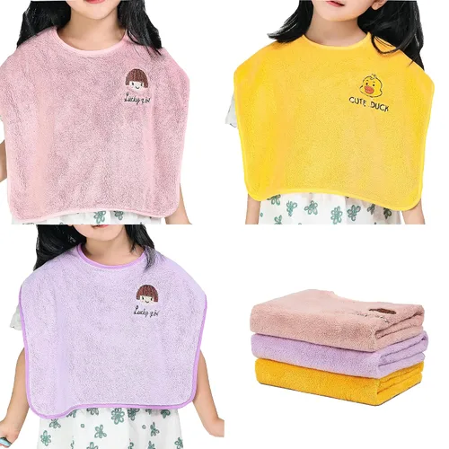 Vista 11 de Baberos de bebé para niñas o niños de 12 a 18 meses, paquete de 6, baberos de toalla para niños de 1 a 3 años, impermeables y absorbentes