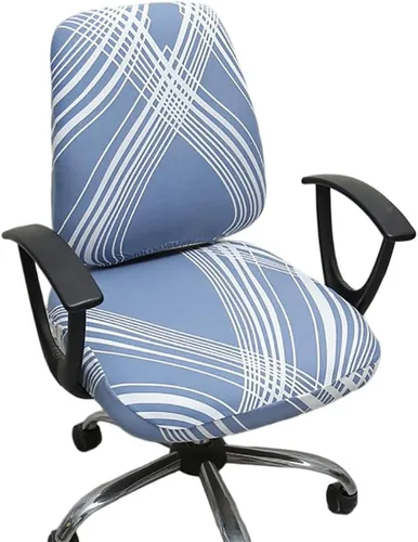 Vista 8 de Melaluxe Funda para silla de oficina de computadora, funda universal protectora y elástica para silla giratoria elástica