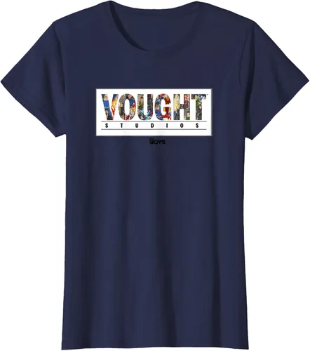 Vista 10 de The Boys Vought Comic Logo - Camiseta, Azul / Patchwork, S Azul Marino