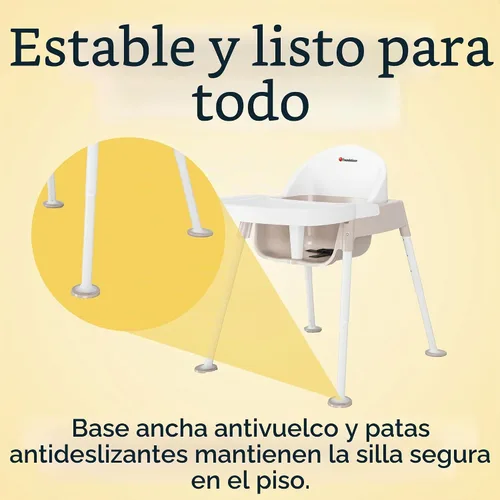 Vista 3 de Foundations Secure Sitter - Silla de alimentación de altura ajustable de 7 a 13 pulgadas, 1 paquete, pies estables "sin punta", arnés ajustable de 3