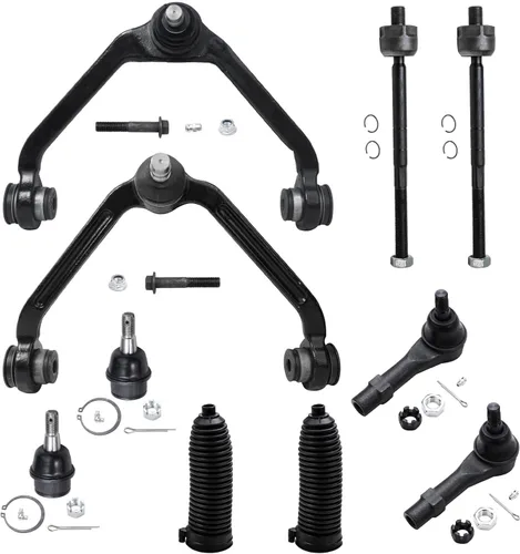 Vista 19 de Detroit Axle - Kit de suspensión delantera de 10 piezas para Chevrolet Trailblazer GMC Envoy 2004-2007 2005 2006 Soportes de brazo de control