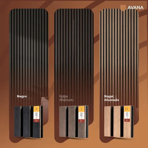 Vista 6 de Paquete de Muestras de Color de Paneles de Pared Acústicos Avana - Paneles de Madera Premium para Decoración de Paredes - Insonorización