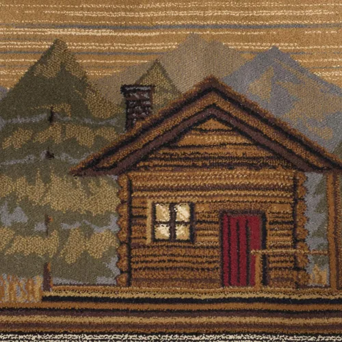 Vista 8 de Tayse Homespun Cabin - Alfombra larga multicolor para pasillo, entrada y cocina, vestíbulo de entrada, alfombra rústica larga para interiores, 2