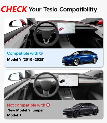 Vista 6 de Solapas de barro Jawjut, compatibles con Tesla Model Y 2023 2024, accesorios de protección contra salpicaduras, no requiere taladrar, negro