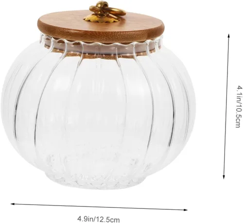 Vista 6 de BESTOYARD Tarro de cristal de calabaza 3pcs Cereales Pasta
