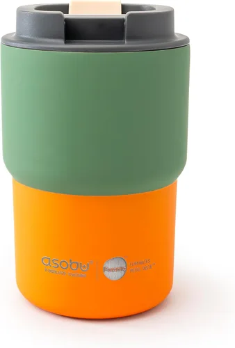 Vista 32 de asobu Taza de viaje 360 – Taza de acero inoxidable aislada al vacío de 28 onzas con tapa y asa a prueba de derrames de 360° – Mantiene las bebidas