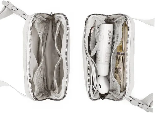 Vista 5 de ZOPPEN Riñonera para mujer, mini bolsa de cinturón, pequeña bolsa a prueba de agua, riñonera cruzada con correa ajustable, bolsa de cinturón