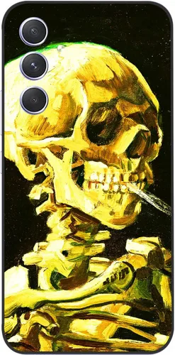 Vista 40 de Berkin Arts Funda de silicona compatible con Samsung Galaxy A52 5G 4G/A52S 5G con diseño antideslizante, color amarillo, romántico, Luv San
