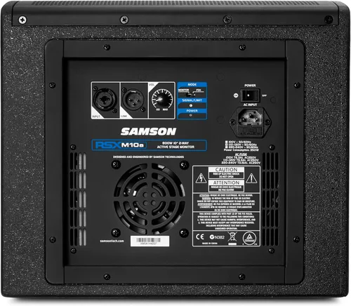 Vista 3 de Samson RSXM10A - Monitor de etapa activa de 2 vías de 800 W, negro
