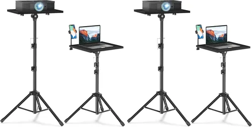 Vista 12 de Facilife Trípode para proyector, trípode para laptop, altura ajustable, de 22 a 47 pulgadas, soporte de trípode para proyector, trípode