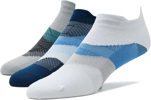 Vista 9 de Feetures Elite - Calcetines tobilleros ultraligeros que no se muestran - Calcetines deportivos con compresión dirigida Azul Ártico (1 par)