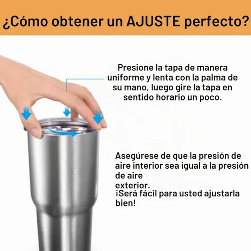 Vista 5 de Paquete de 2 tapas de vaso de 20 onzas de repuesto, a prueba de derrames, resistentes a salpicaduras, para Rambler y más tazas de café