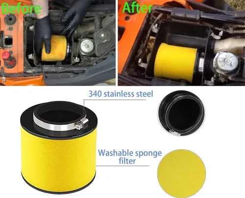 Vista 5 de Carburador TRX350, compatible con carburador Honda Rancher 350 (2000-2006) - Carburador TRX350 compatible con TRX350TM, TE, ES, FE, FM - Nuevo