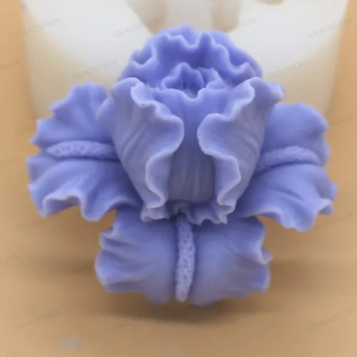 Vista 2 de Moldes de jabón de silicona para hacer jabón, moldes para manualidades, moldes de resina, flores 3D (14167)