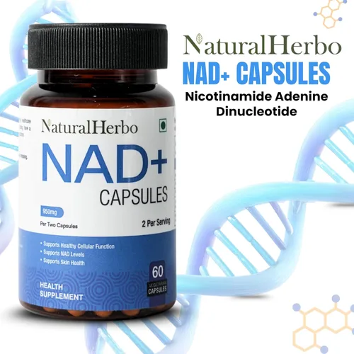 Vista 2 de NAD+ Cápsulas 950mg 60 cápsulas vegetales Energía celular y apoyo saludable al envejecimiento aumenta el metabolismo, la inmunidad y la función