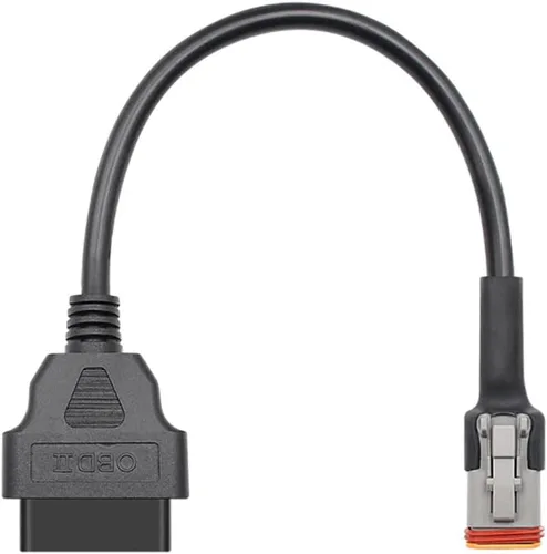 Vista 4 de eMoto Solution Cable OBDII universal para motocicleta, 3 pines, 4 pines, 6 pines a 16 pines, OBD OBD2, cable adaptador de diagnóstico
