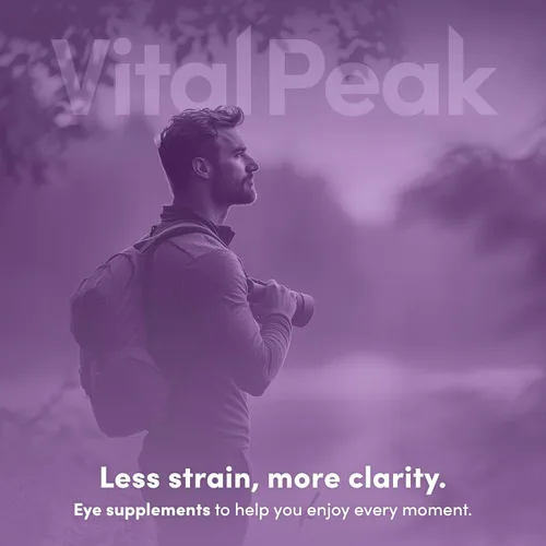 Vista 8 de Vital Peak® Provision Vitaminas para los ojos – Suplementos para la salud ocular – con arándano, luteína, zeaxantina y más vitaminas – Vegano, sin