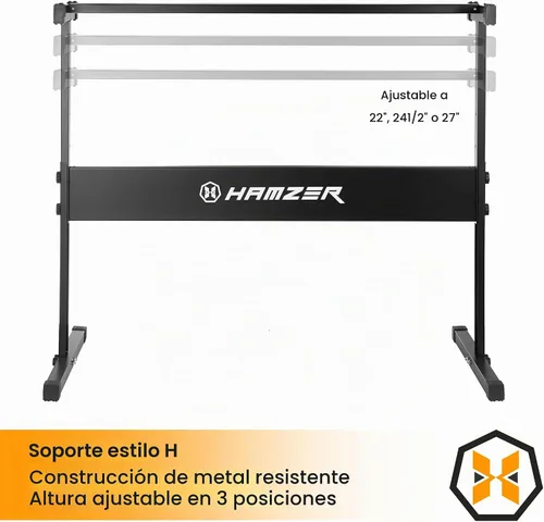 Vista 4 de Teclado de piano electrónico de la marca Hamzer, modelo 61-Key, portátil, con atril, taburete, auriculares y micrófono