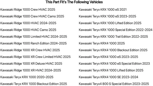 Vista 2 de Ryco Moto 4200 Street Legal Kit Para Kawasaki Teryx KRX 1000