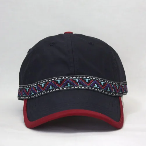 Vista 2 de Suave estructurado repelente al agua & Jacquard BandGorra de béisbol de perfil bajo