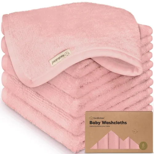 Vista 23 de Paquete de 6 paños de viscosa suave y absorbente de bambú para cara, cuerpo, toallas de bebé para recién nacidos, niños, niños pequeños, bebés