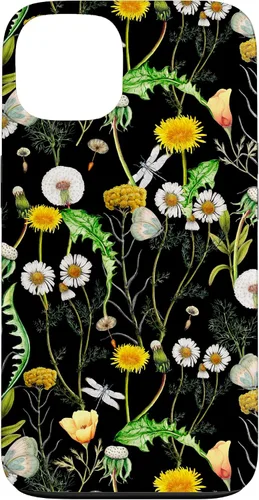 Vista 7 de iPhone 11 Pro Wildflowers Botanical Daisy Flores Dandelion Libélula Estuche de regalo