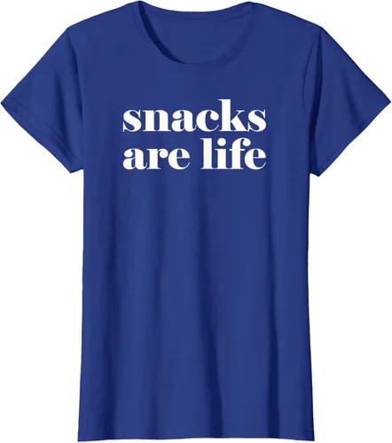 Vista 34 de Snacks Are Life - Camiseta divertida para amantes de los aperitivos, Negro
