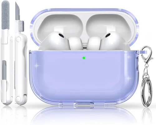Vista 50 de for Airpod Case with Cleaner Kit, Crystal Clear Cover A4-transparente