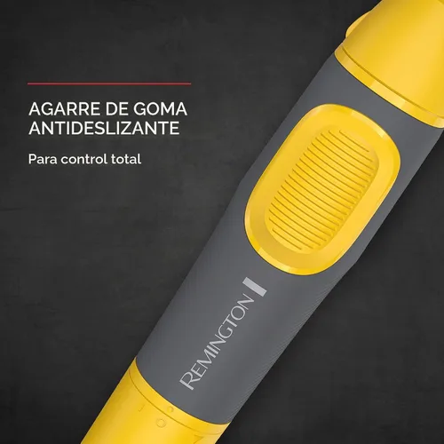 Vista 3 de Remington NE3871 - Recortadora de nariz, orejas y cejas prácticamente indestructible, color amarillo