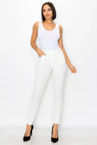 Vista 2 de Prolific Health Womens Stretch Dress Pants Pull-On with Pockets Wear to Work Ponte