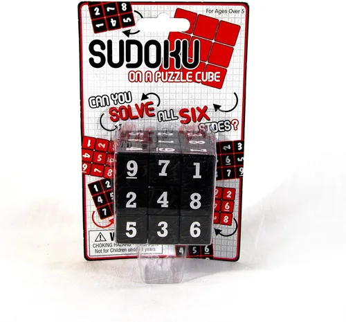 Vista 2 de Loftus Sudoku Puzzle Cube - Una divertida versión portátil del clásico juego de Sudoku, puedes resolver los 6 lados, multicolor